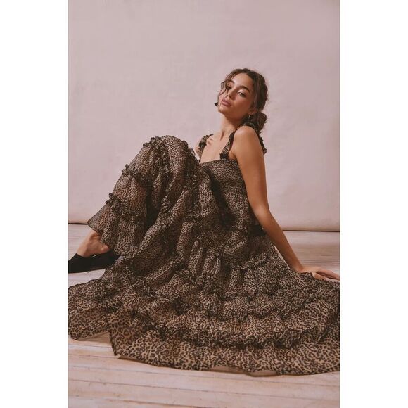 Sister Jane Dresses & Skirts - Sister Jane Lisette Leopard Print Midi Dress Size XS NWT